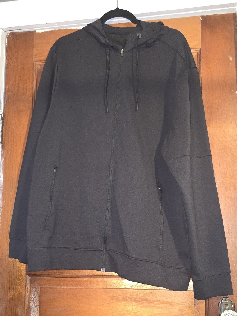 Members Mark Black Full-Zip Hooded Sweater
